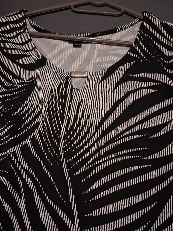 Black and White Patterned Dress