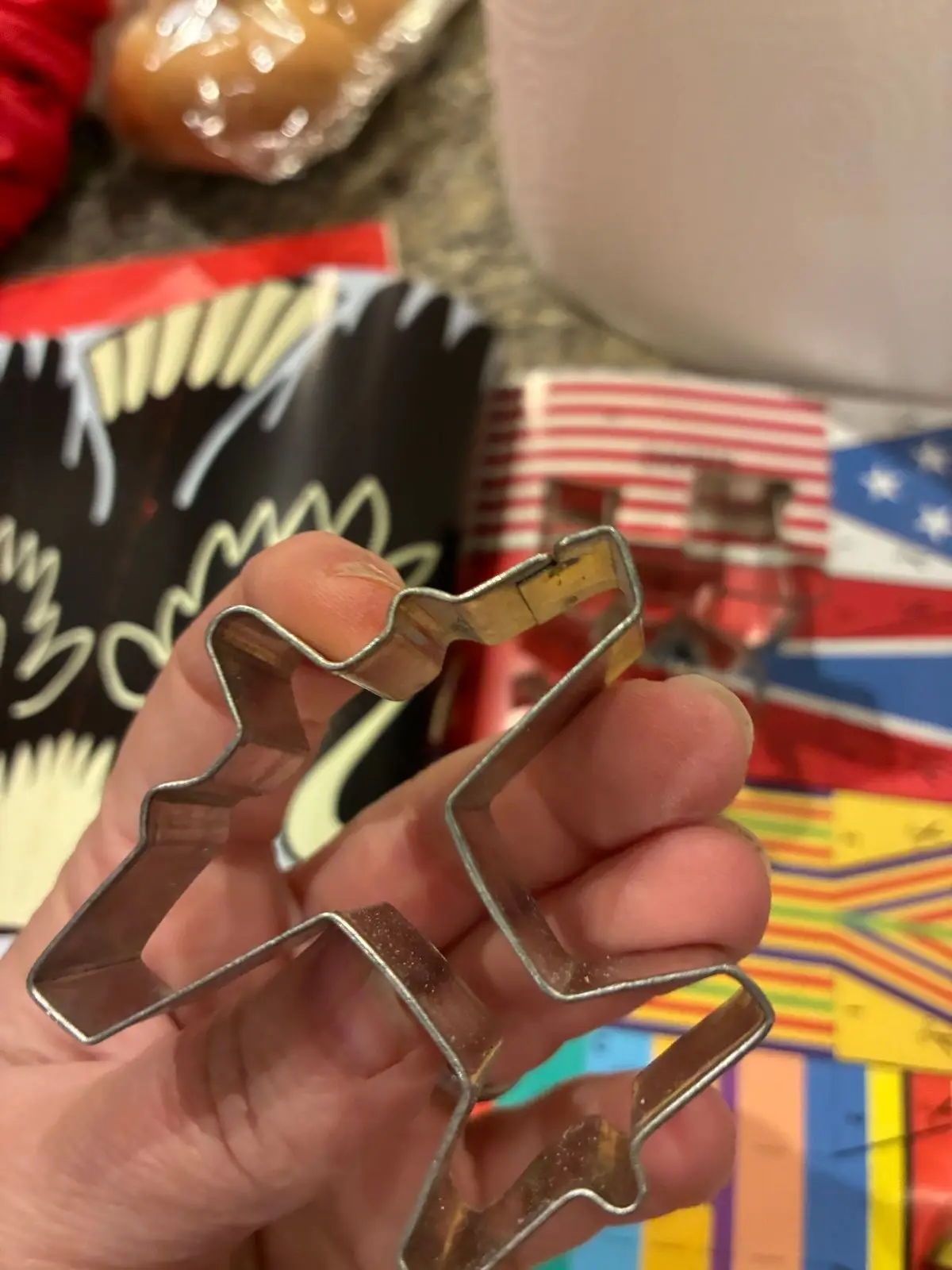 Brass Cookie Cutter Set - American Flag Design