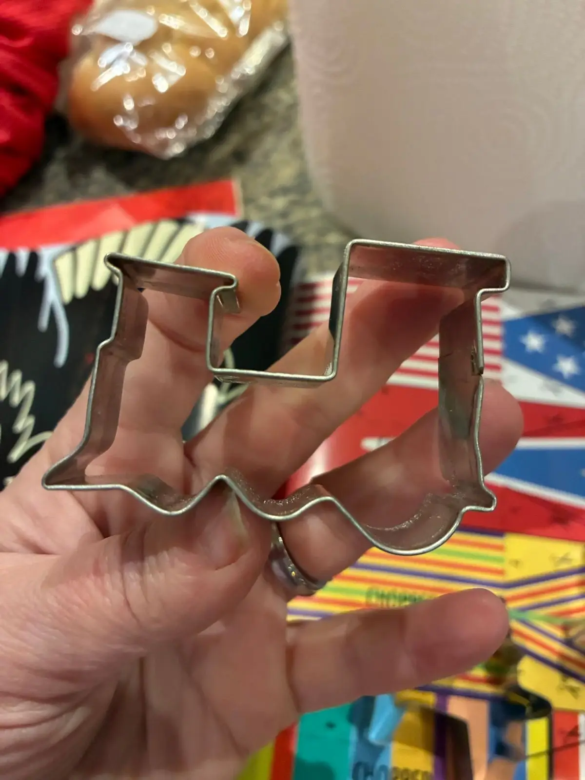 Brass Cookie Cutter Set - American Flag Design