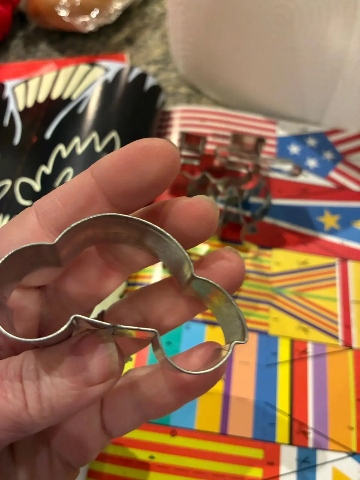 Brass Cookie Cutter Set - American Flag Design