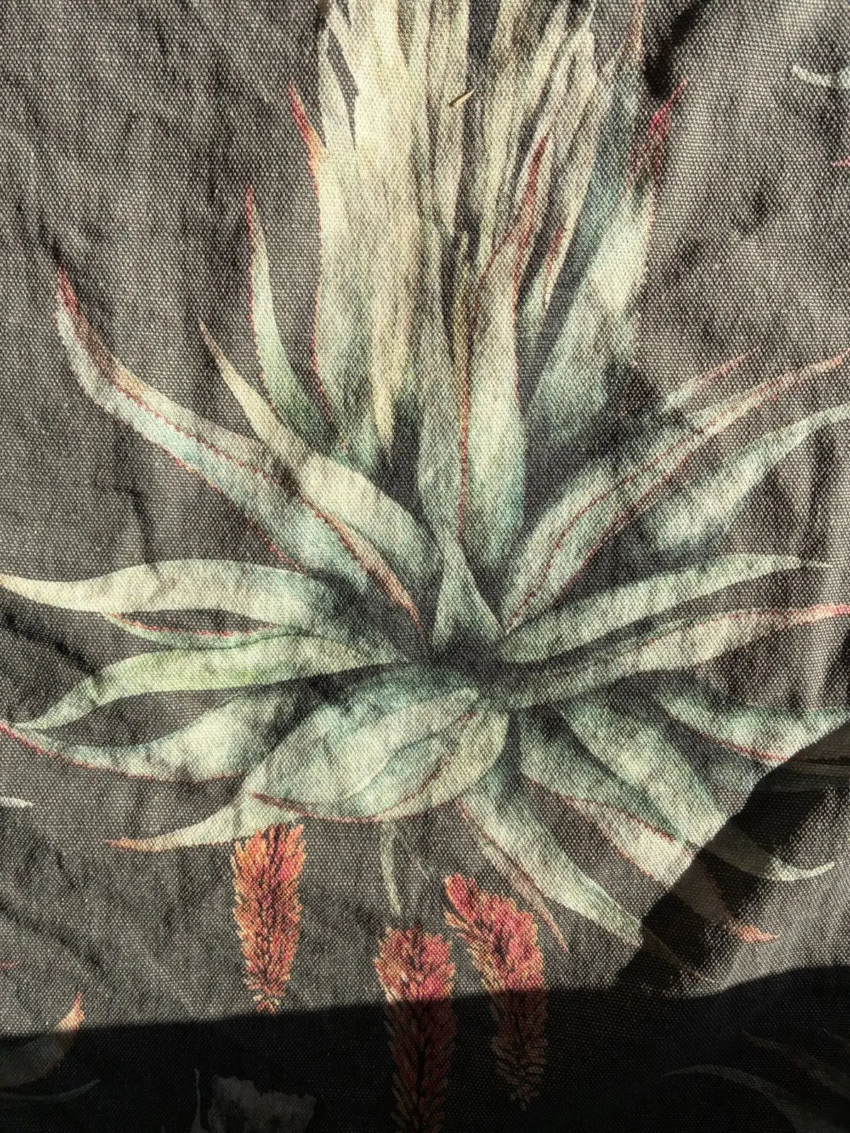 Botanical Print Canvas Pouch / Clutch