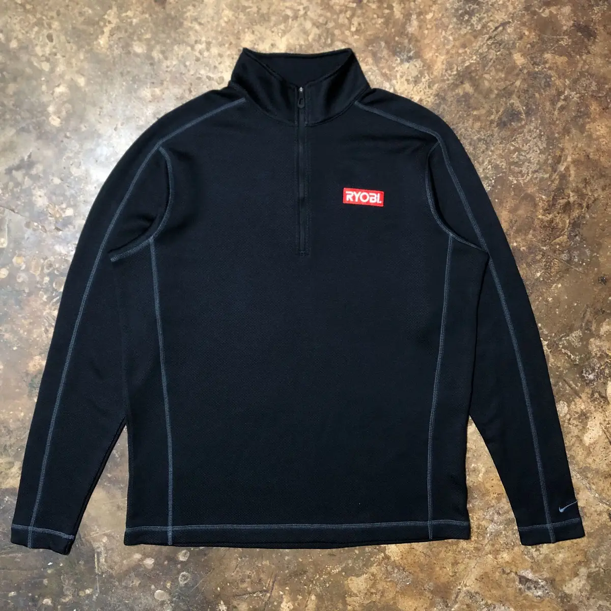 Nike RYOBI Black Quarter-Zip Fleece Pullover Size L