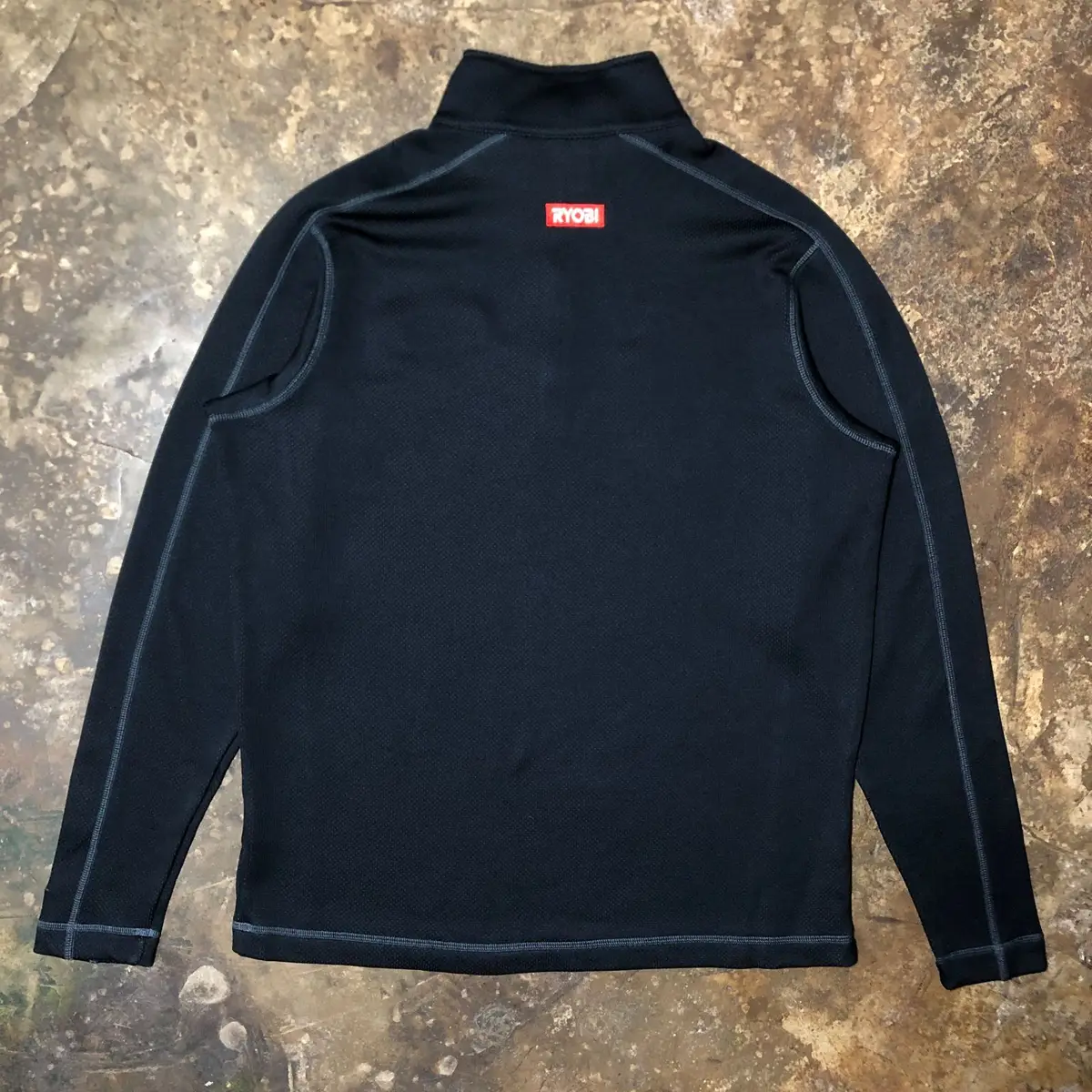 RYOBI Black Quarter-Zip Fleece Pullover Size L