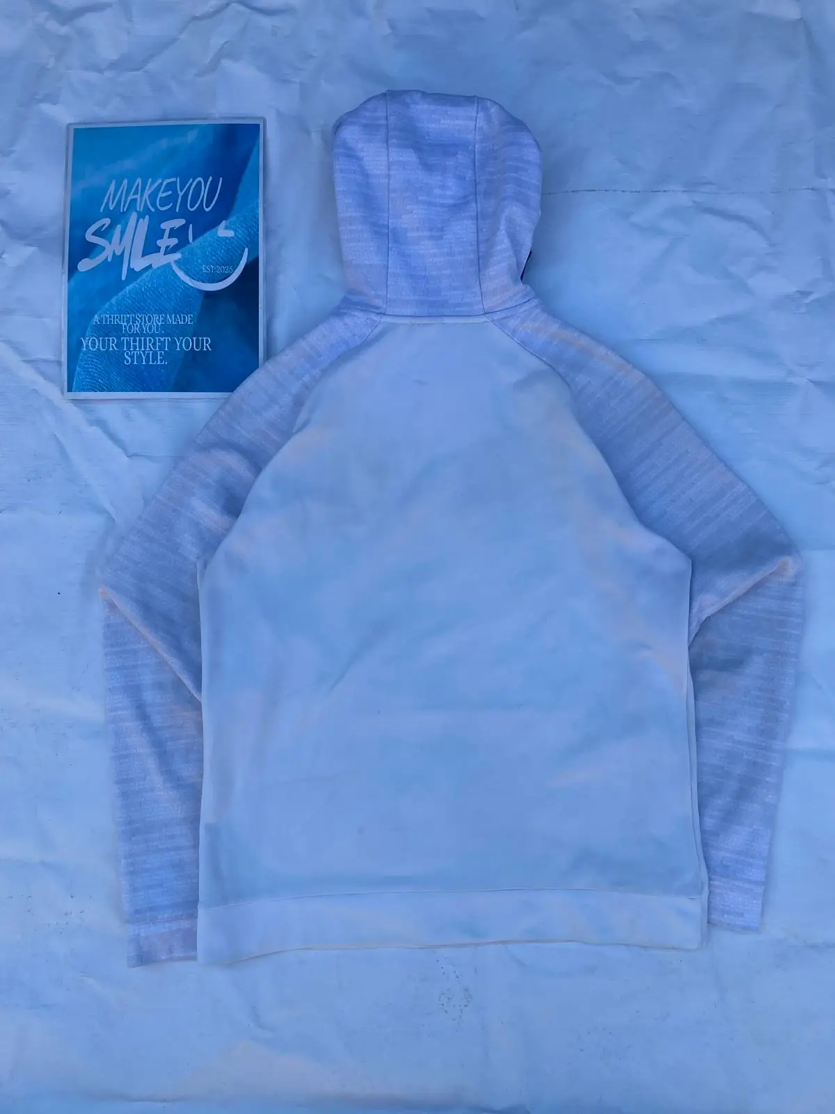 Nike Dri-Fit White Hoodie Size M