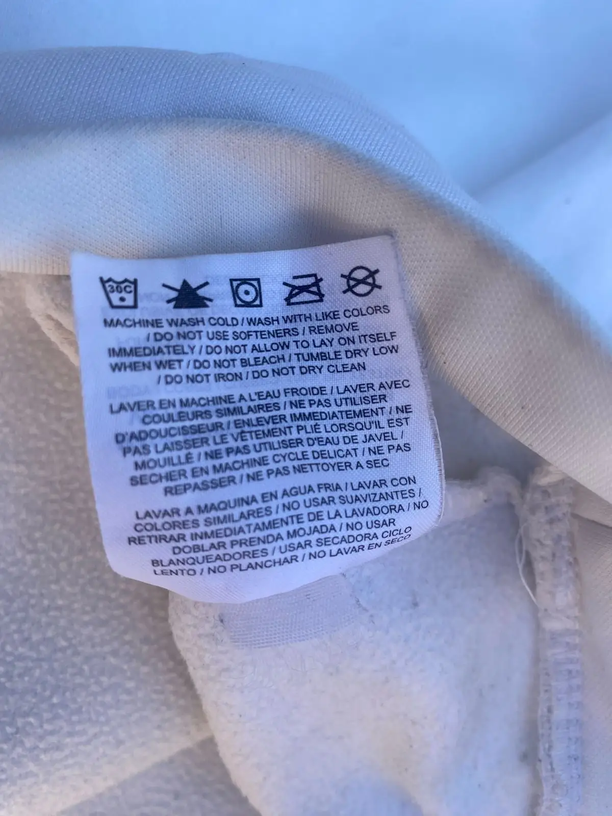 Nike Dri-Fit White Hoodie Size M