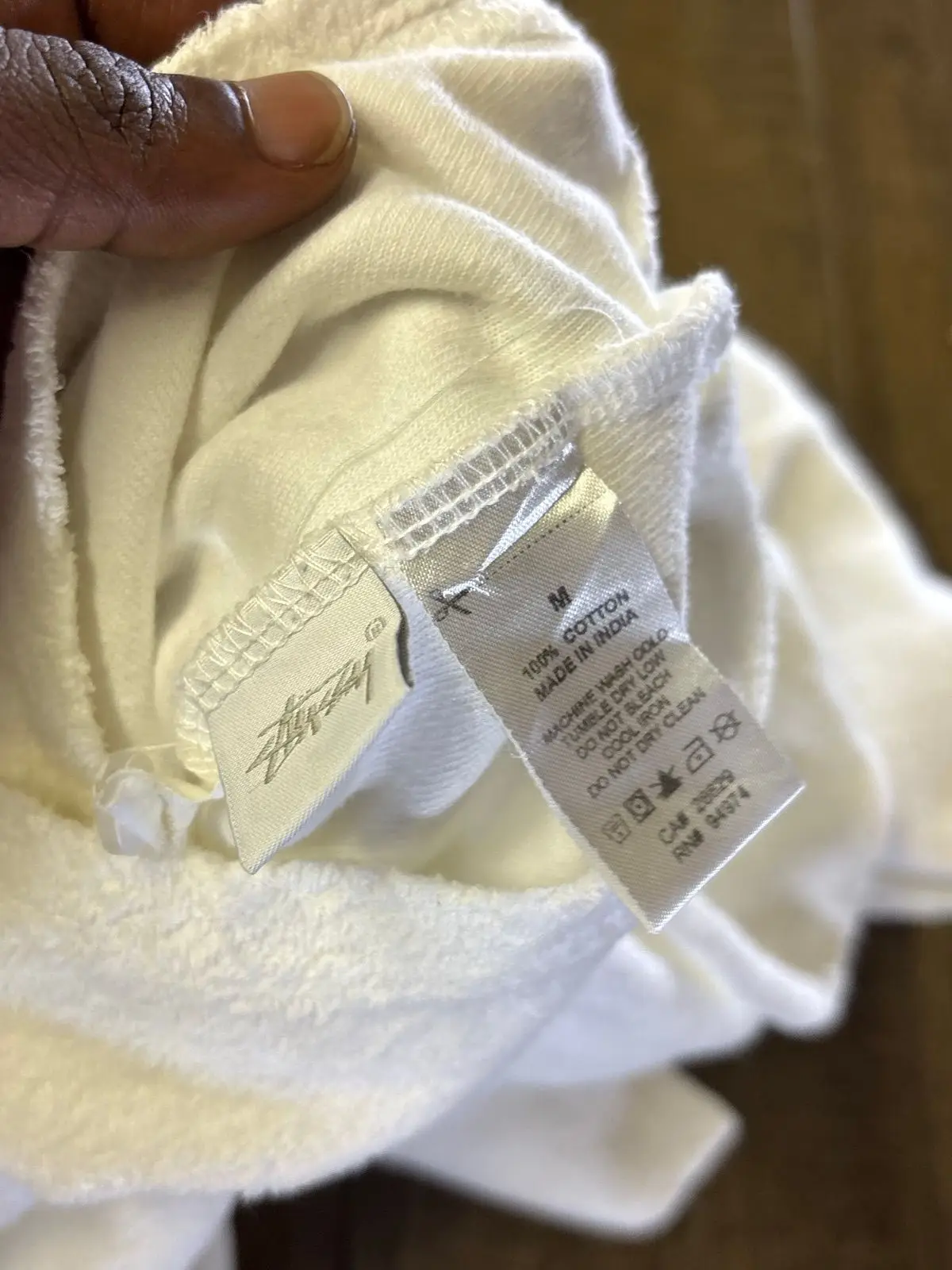 Stüssy White Polo Shirt Size M