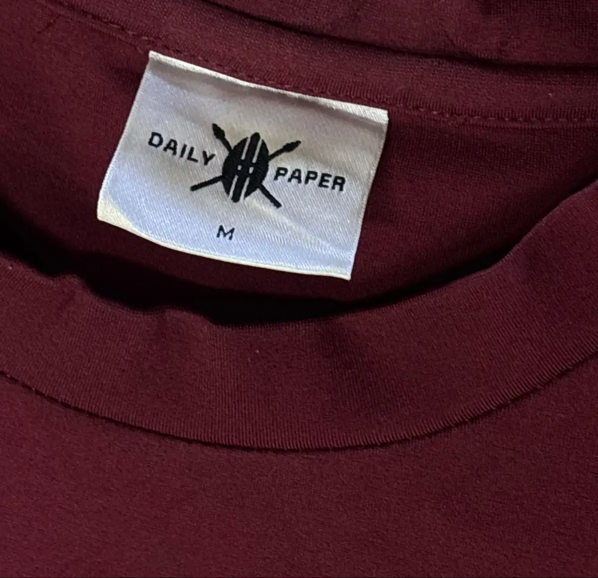 Burgundy & Charcoal Colour-Block Crewneck Sweatshirt M