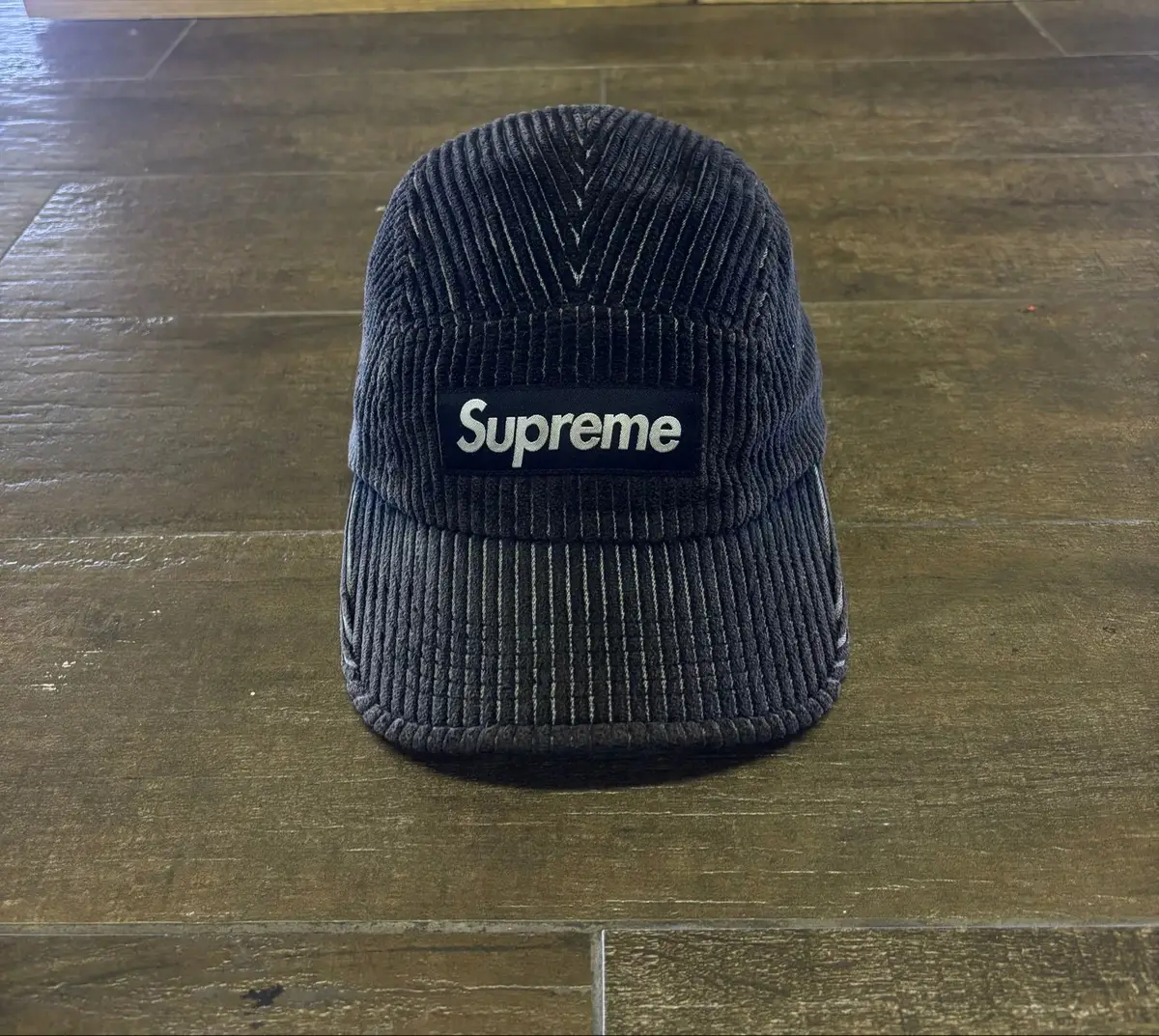 Supreme Black Ribbed Beanie