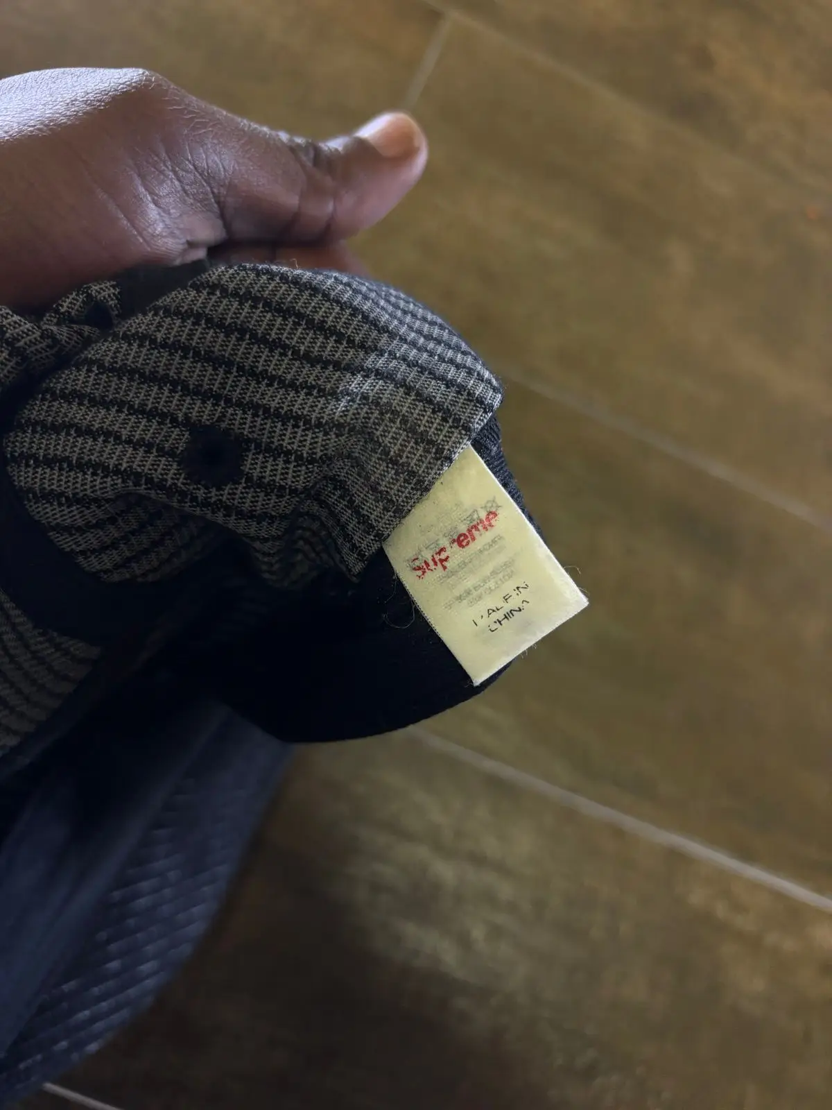Supreme Black Ribbed Beanie