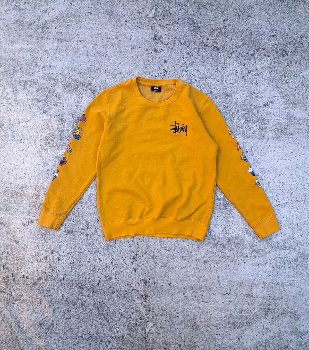 Stüssy Golden Yellow Crewneck Sweatshirt