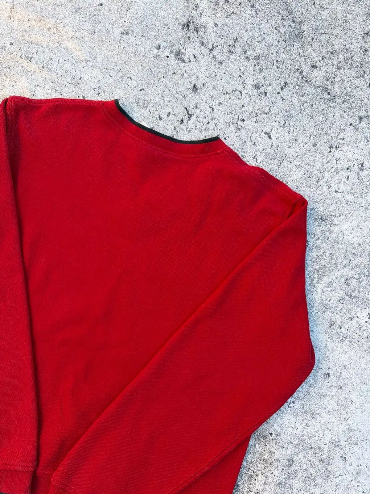 LL Bean Red V-Neck Sweater Size S