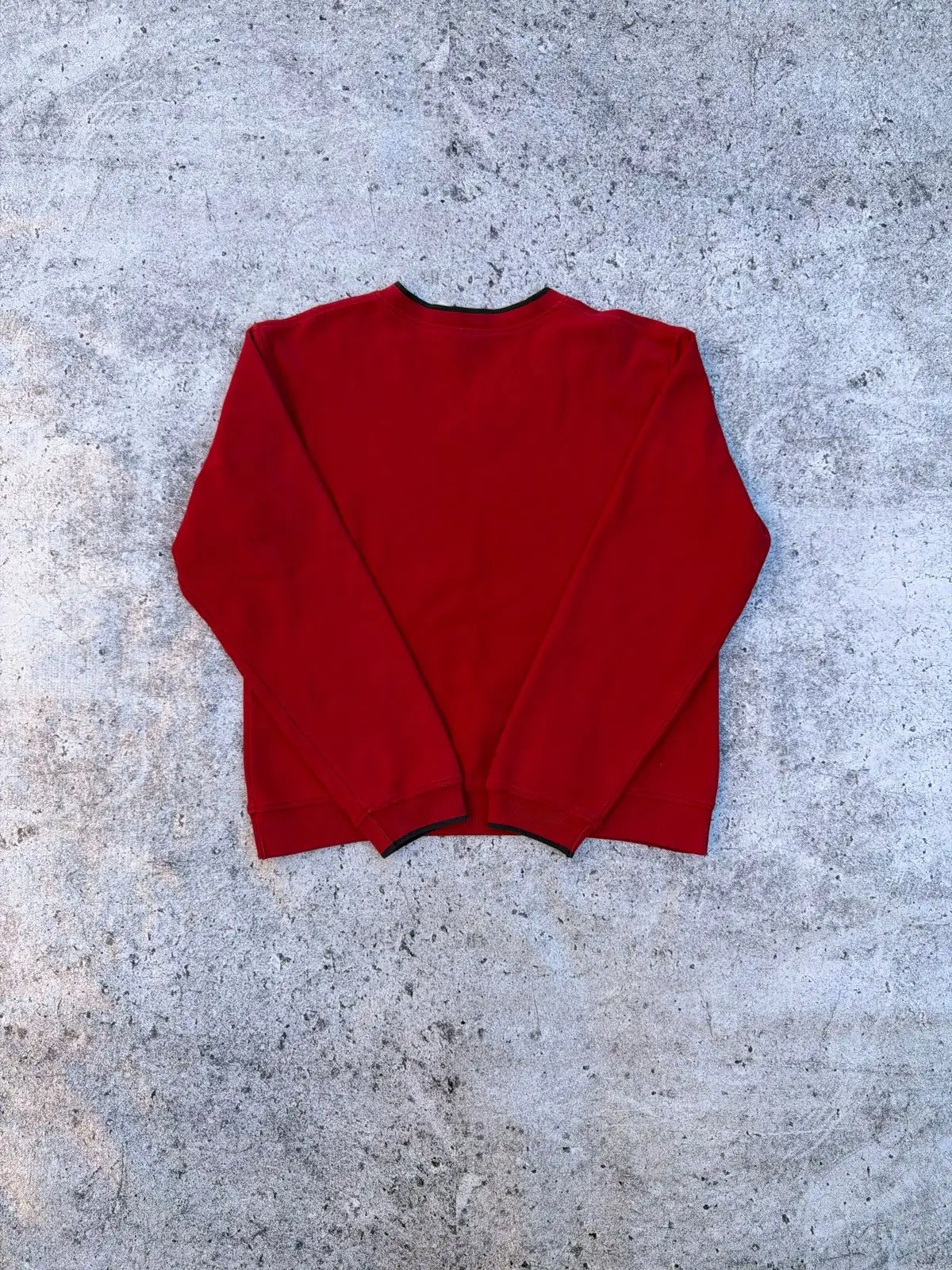 LL Bean Red V-Neck Sweater Size S