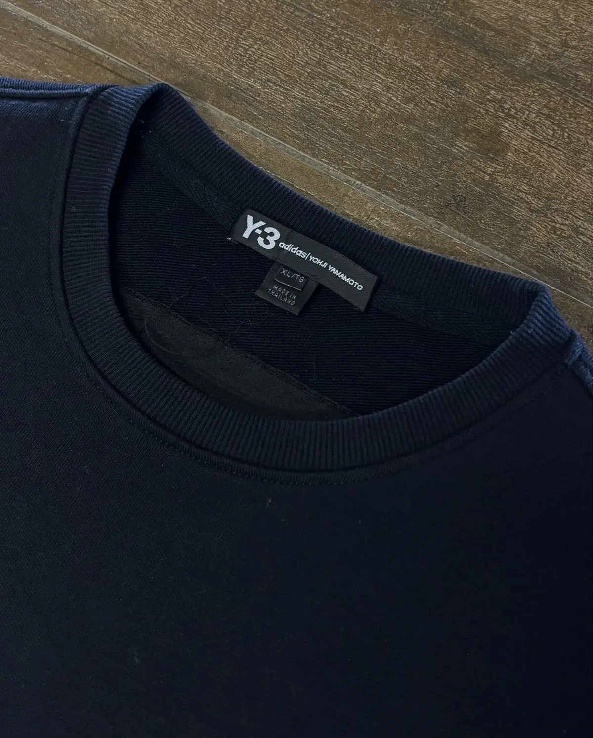 Y-3 Adidas Navy Crewneck Sweatshirt XL