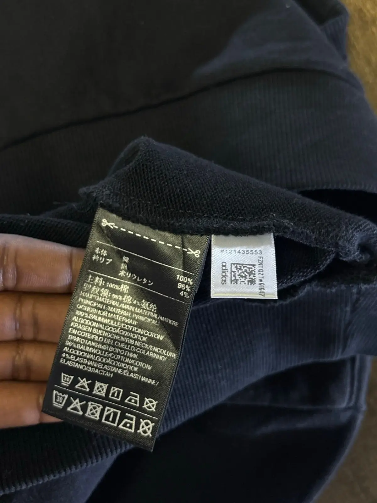 Y-3 Adidas Navy Crewneck Sweatshirt XL