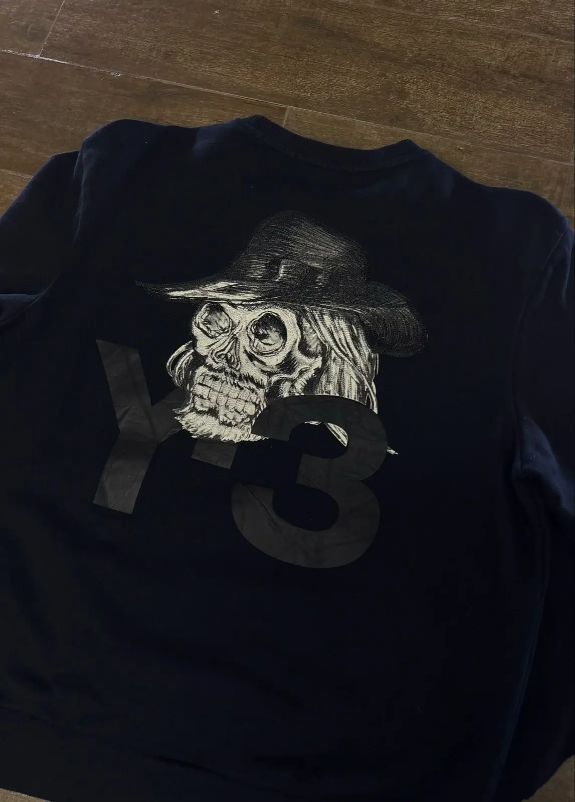 Y-3 Adidas Navy Crewneck Sweatshirt XL