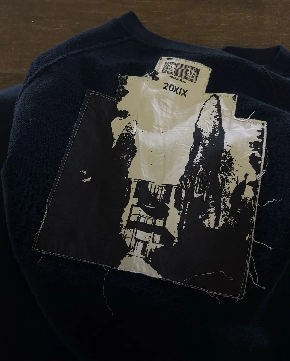 Navy Blue Crewneck Sweatshirt Size S