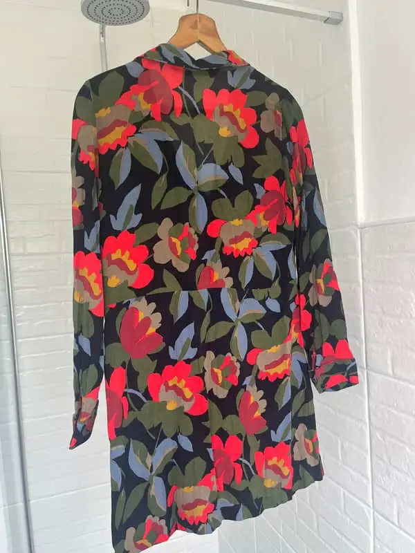 Zara floral print dress with front pockets