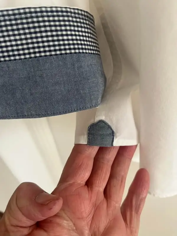 Old khaki cotton shirt