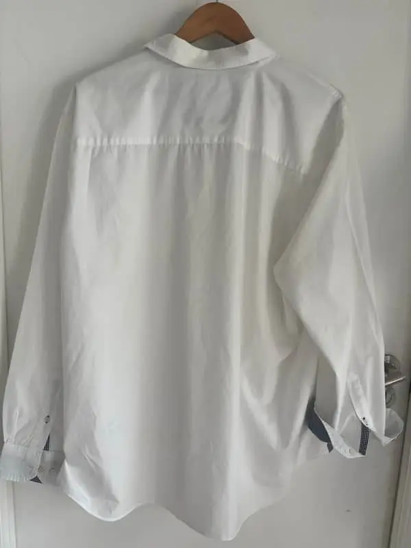 Old khaki cotton shirt
