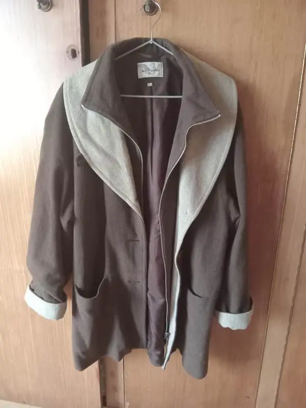 Ladies layered winter coat