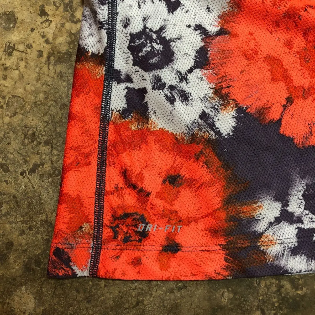 Nike Dri-Fit Sports Bra Red Abstract Print M