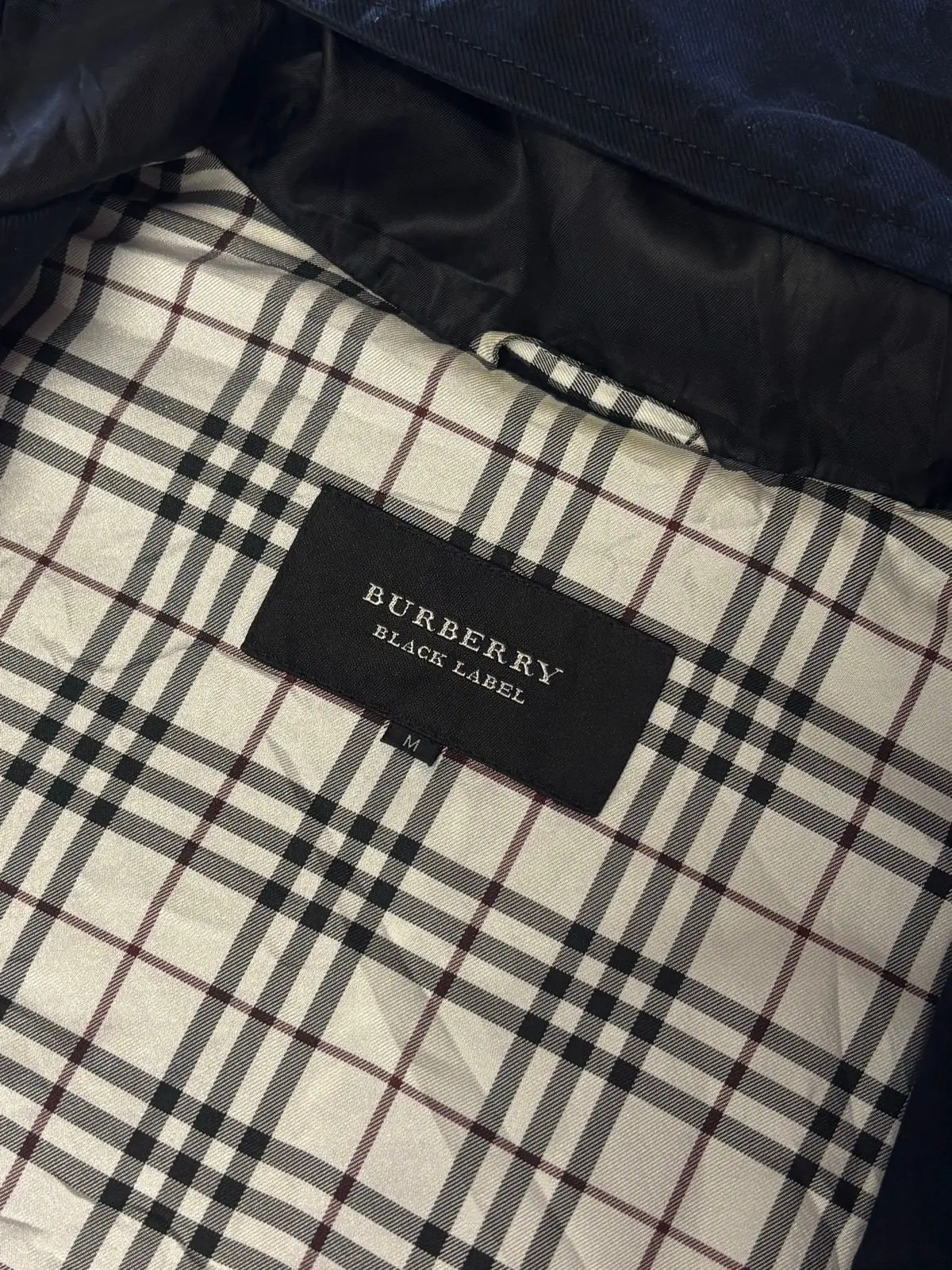 Burberry Navy Duffle Coat Size M
