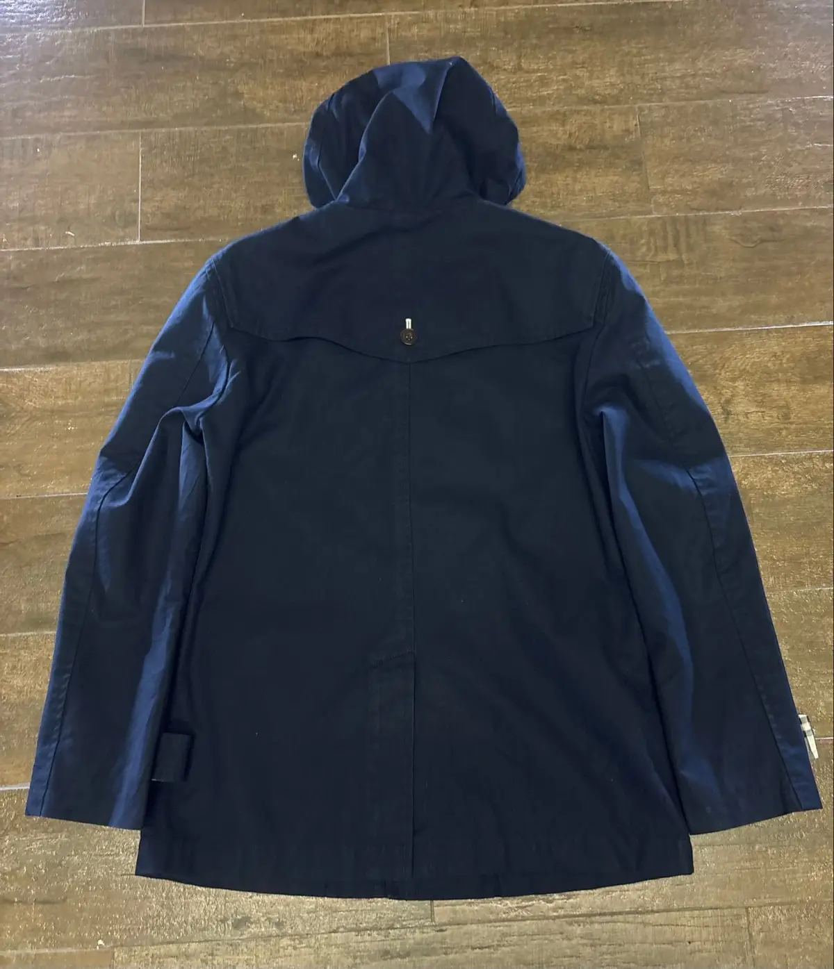 Burberry Navy Duffle Coat Size M