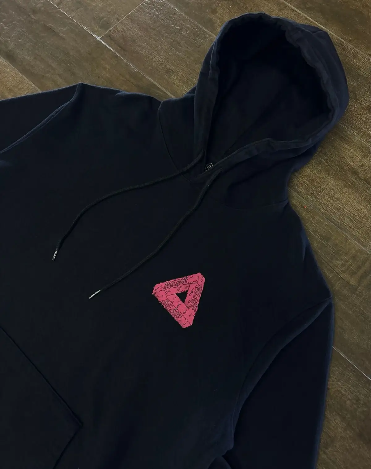 Palace Black Hoodie Pink Triangle Logo