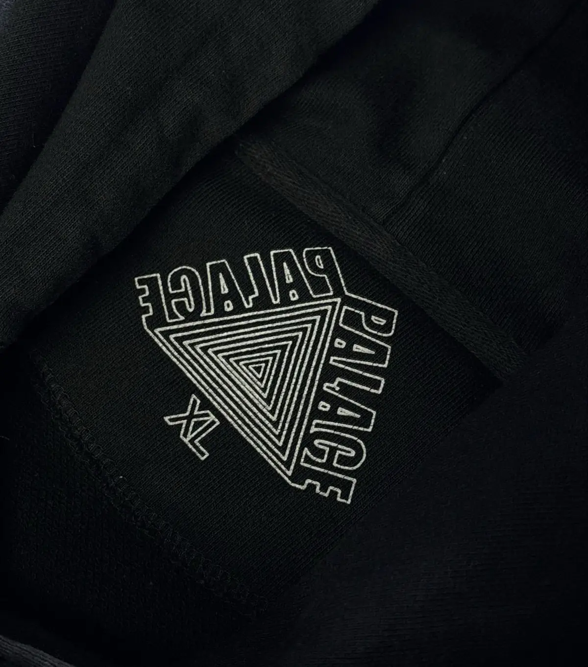 Palace Black Hoodie Pink Triangle Logo