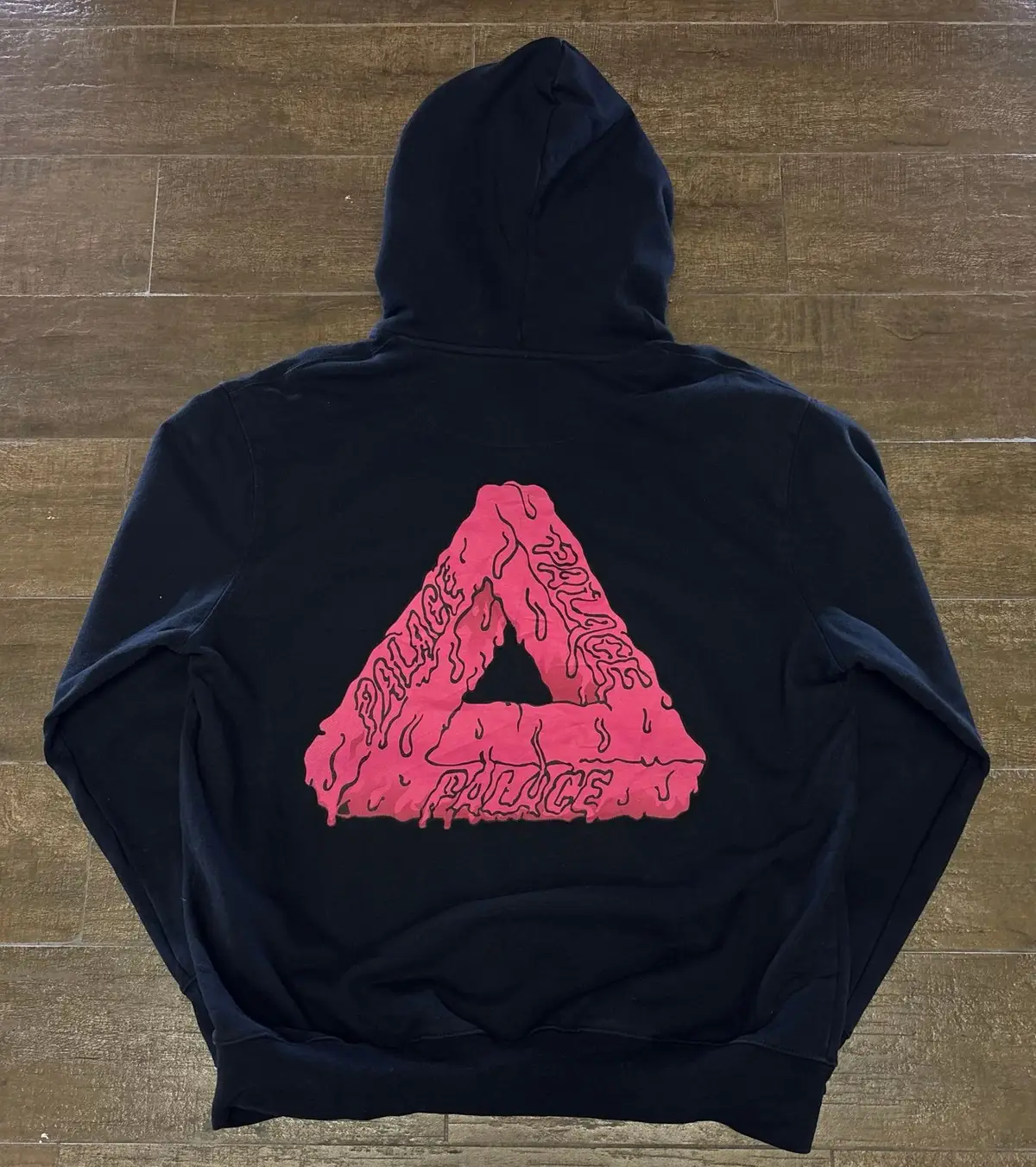 Palace Black Hoodie Pink Triangle Logo