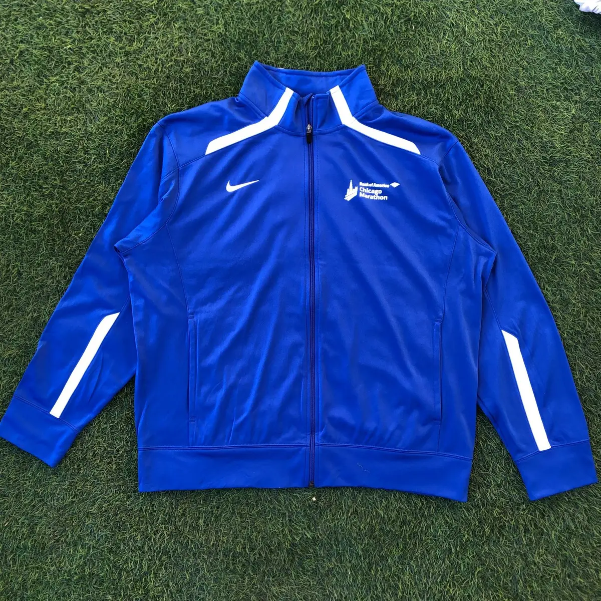 Nike Chicago Marathon Track Jacket Blue L