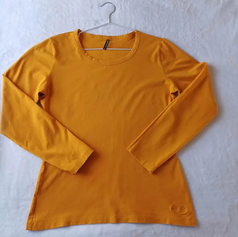 Identity Mustard Long-Sleeve Top | Size 40 | Like New