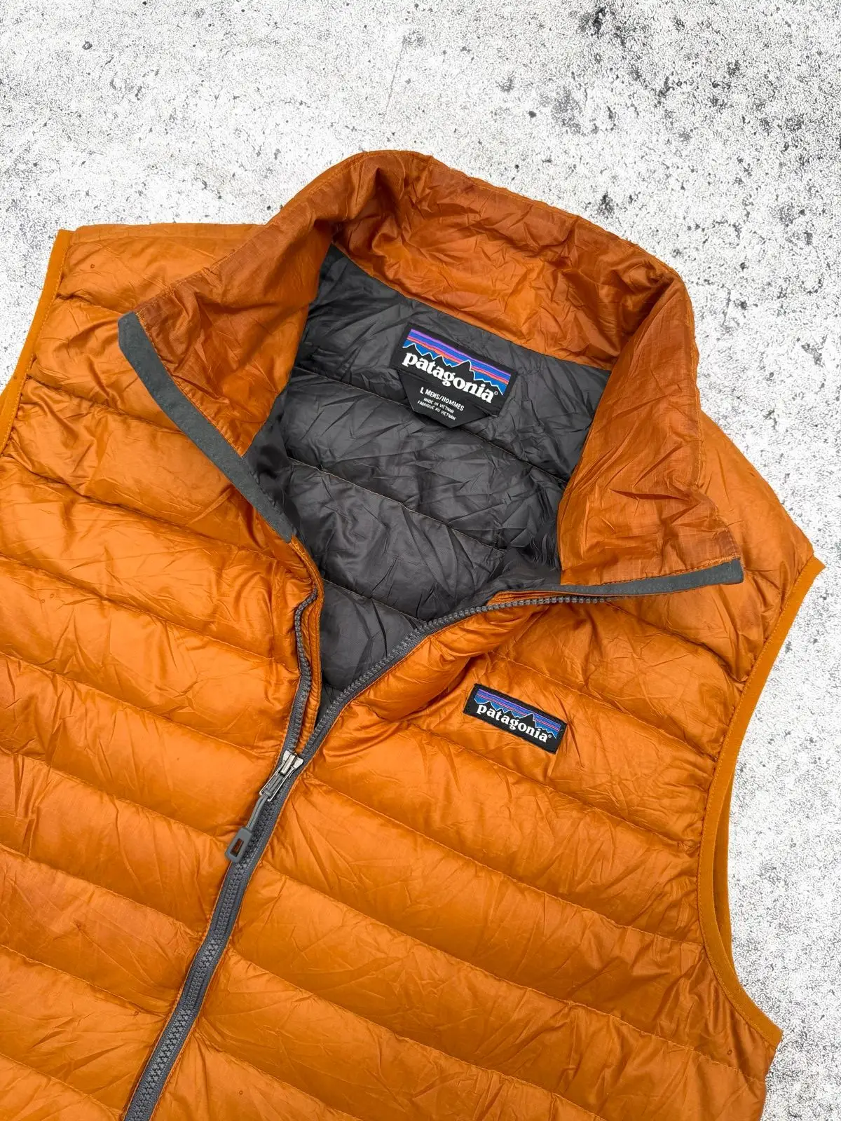 Patagonia Down Puffer Vest Rust Orange