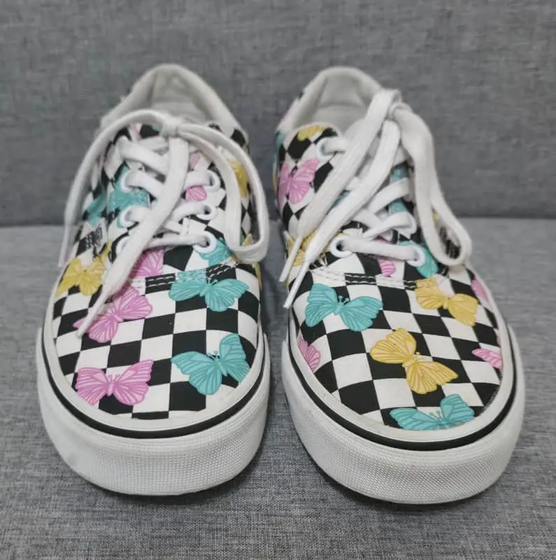 Vans Girls checkerboard butterfly sneaker