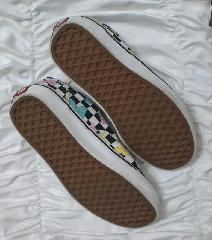 Vans Girls checkerboard butterfly sneaker