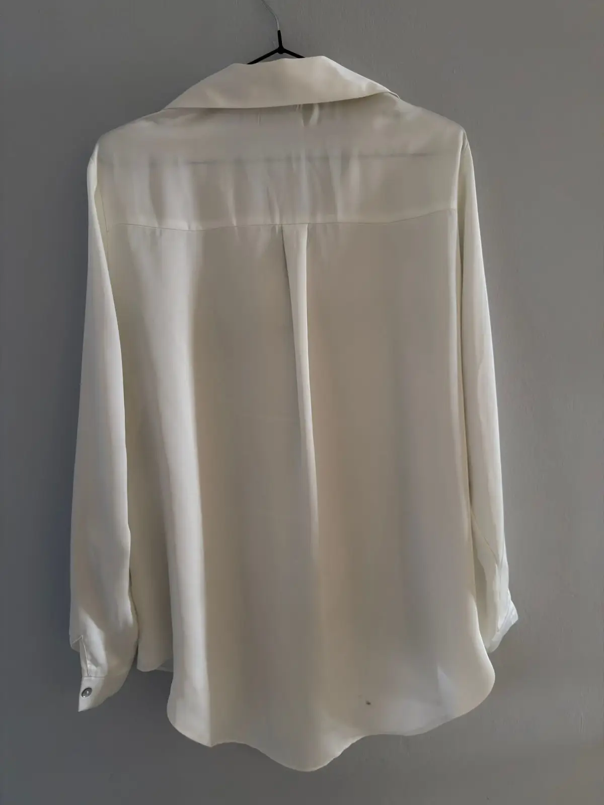 Contempo White Long-Sleeve Blouse Size 16