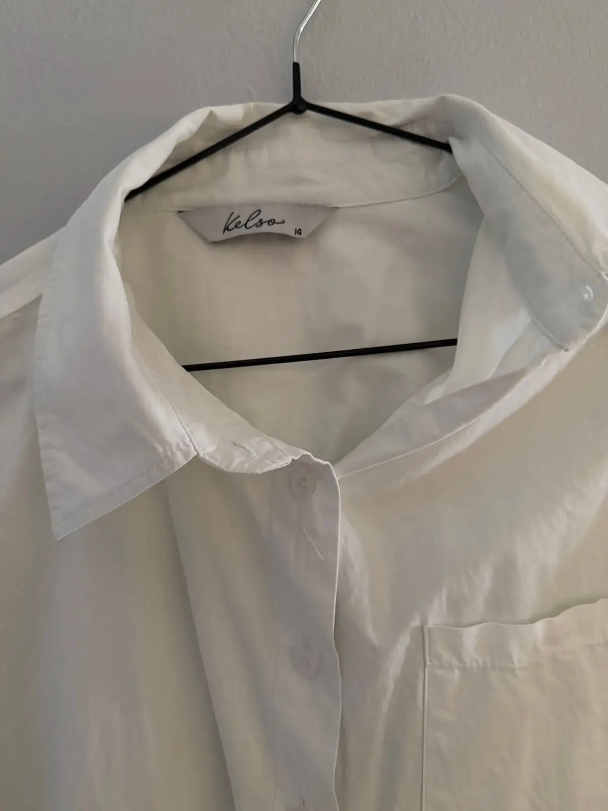 Kelso White Long-Sleeve Button-Down Shirt