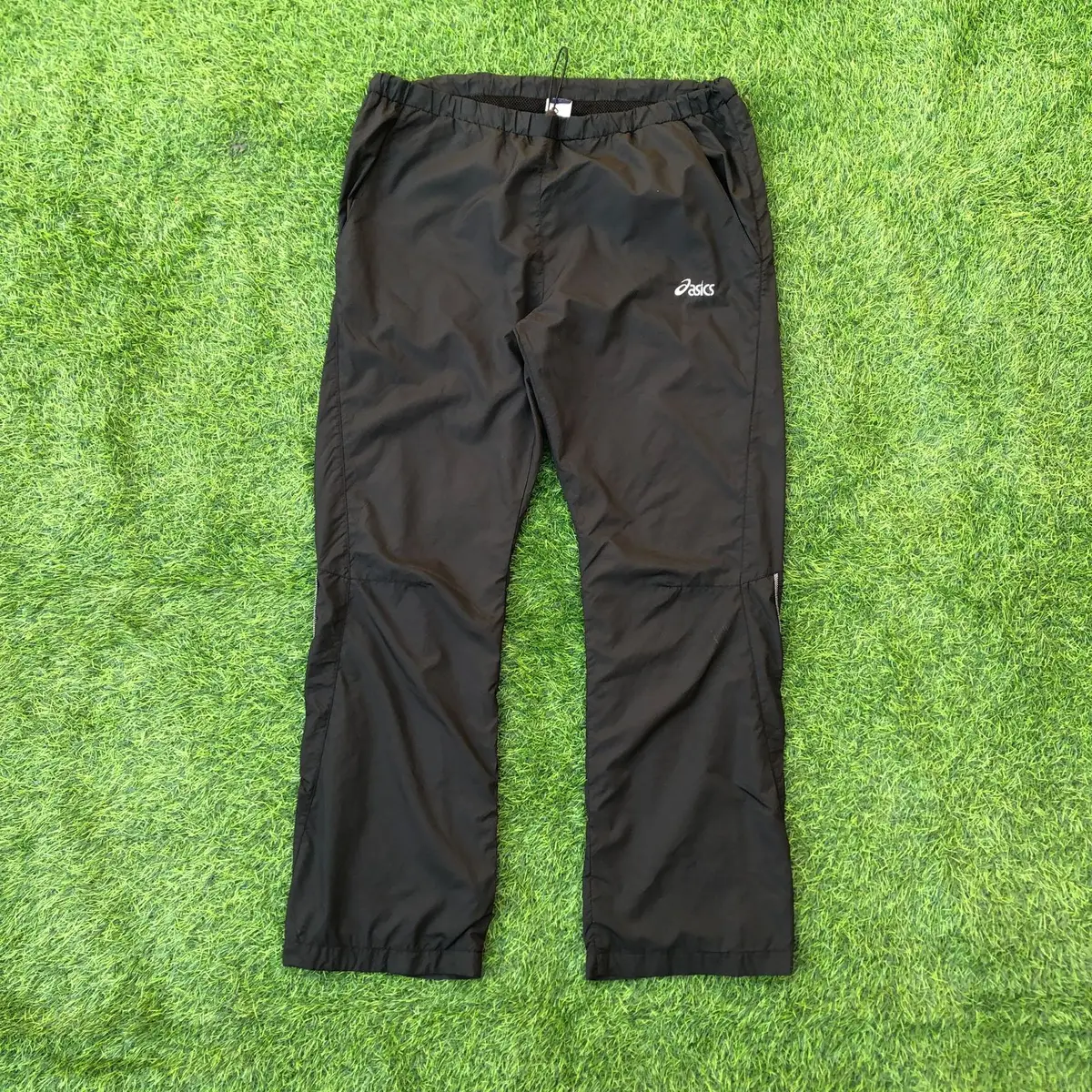 Asics Black Nylon Track Pants
