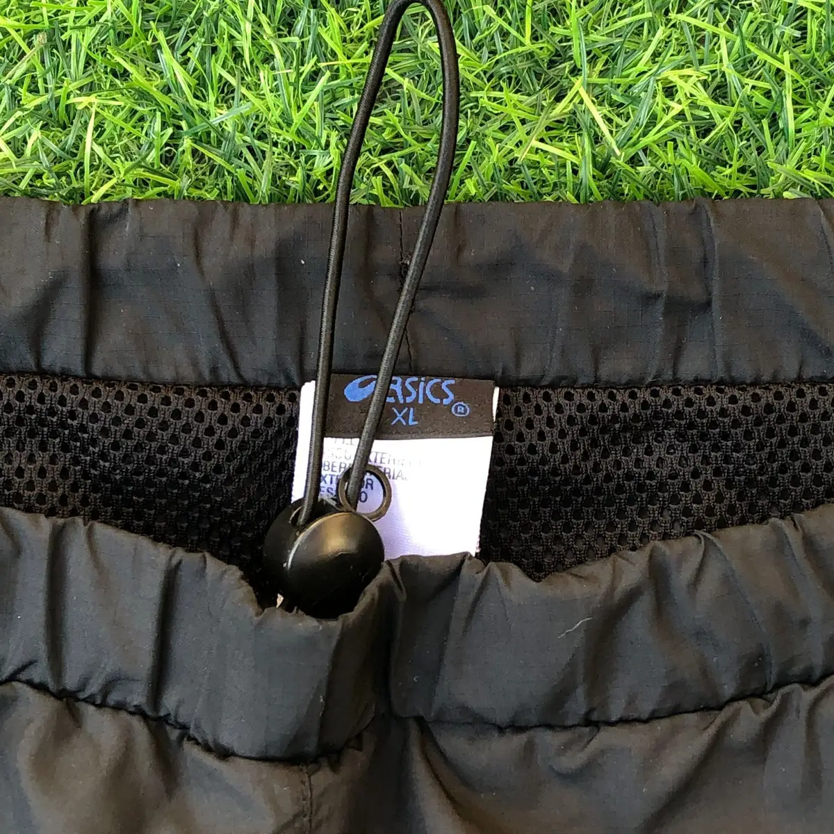 Asics Black Nylon Track Pants