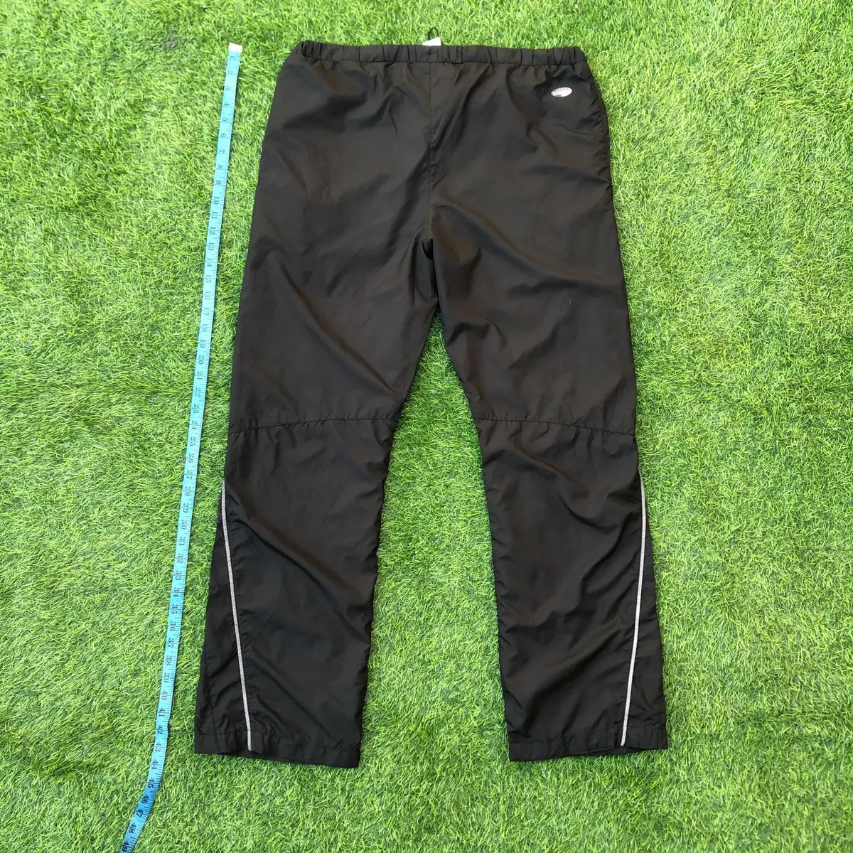 Asics Black Nylon Track Pants