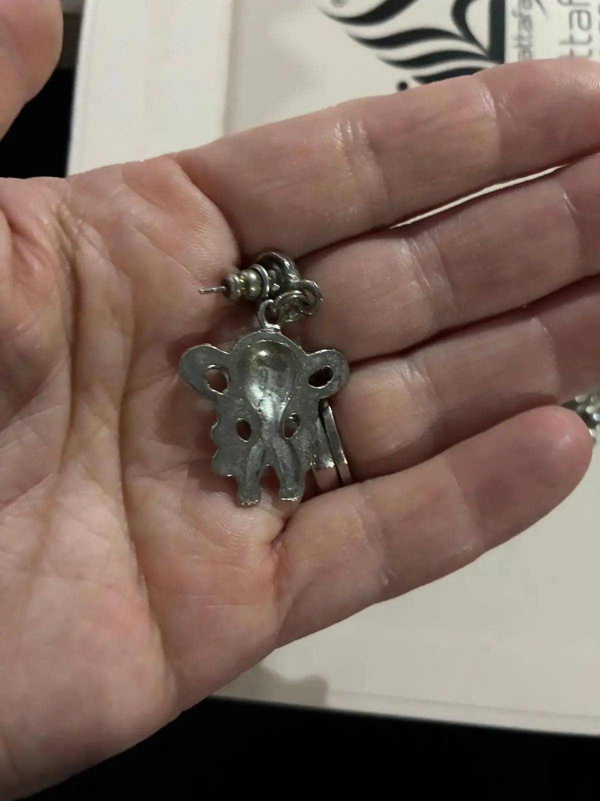 Silver-Tone Character Dangle Earrings