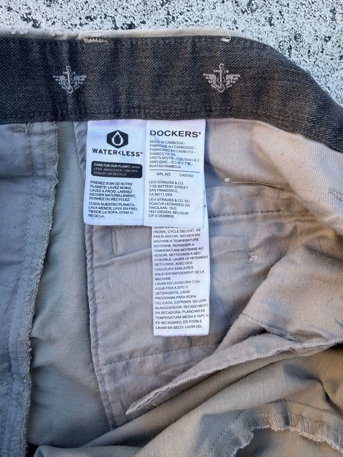 Dockers Smart 360 Flex Slim Khaki Pants Size 34