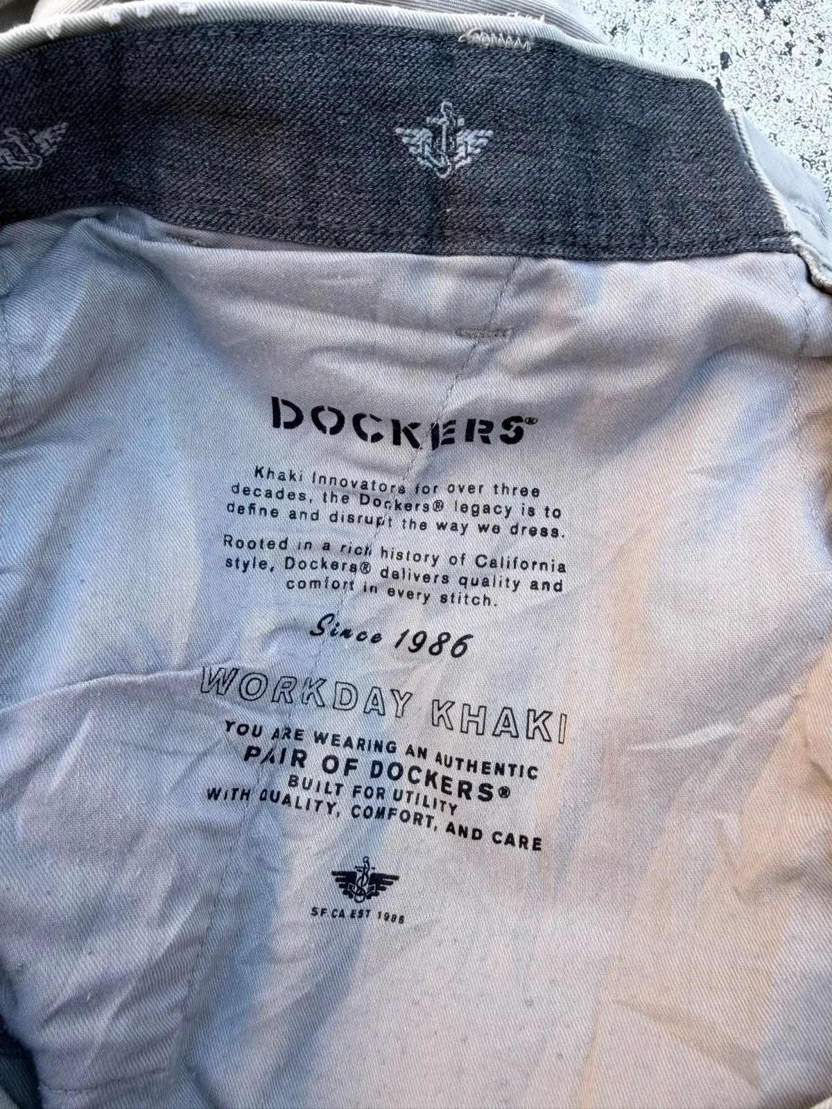 Dockers Smart 360 Flex Slim Khaki Pants Size 34