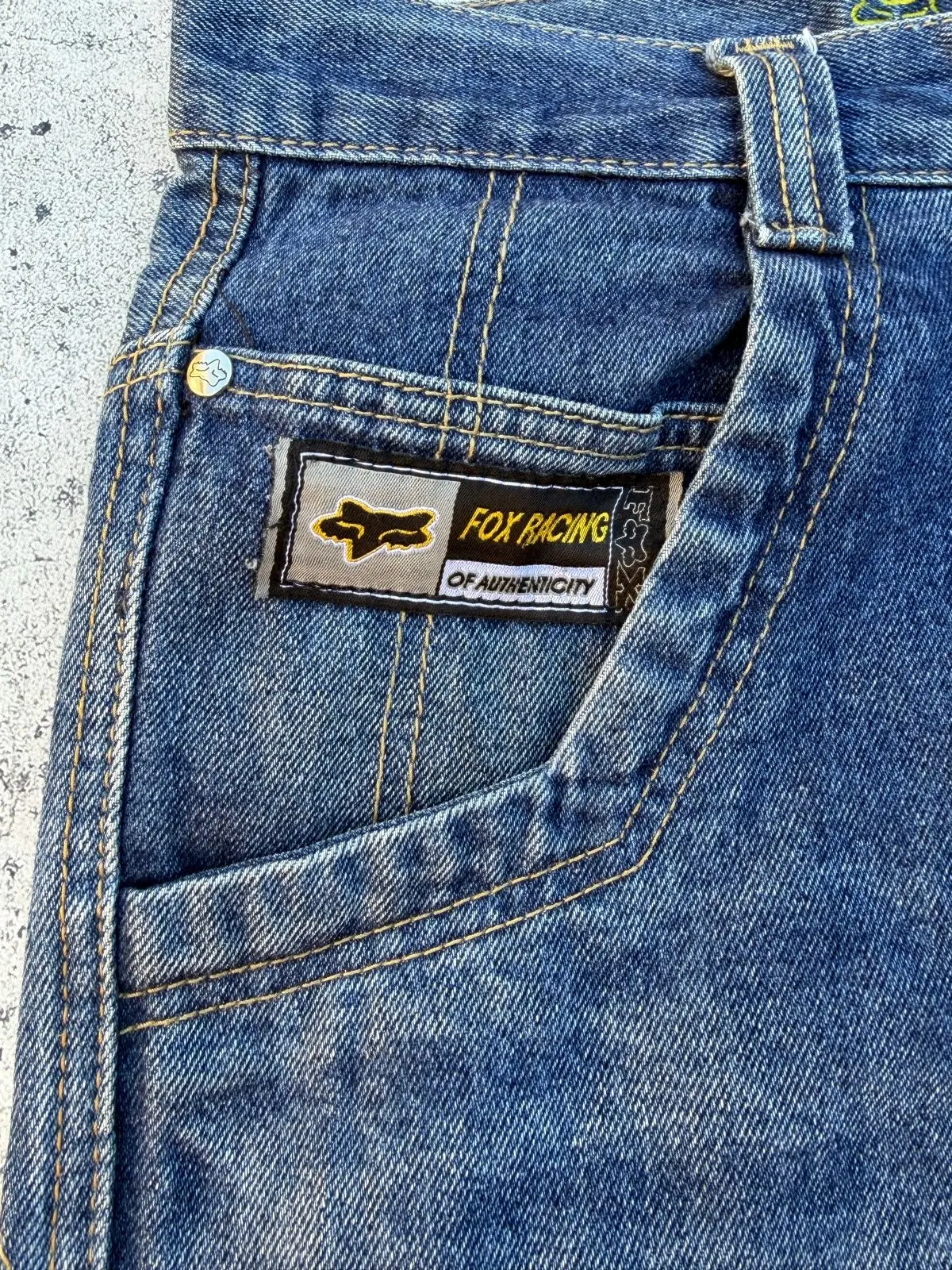 Fox Racing Vintage Denim Jeans Blue