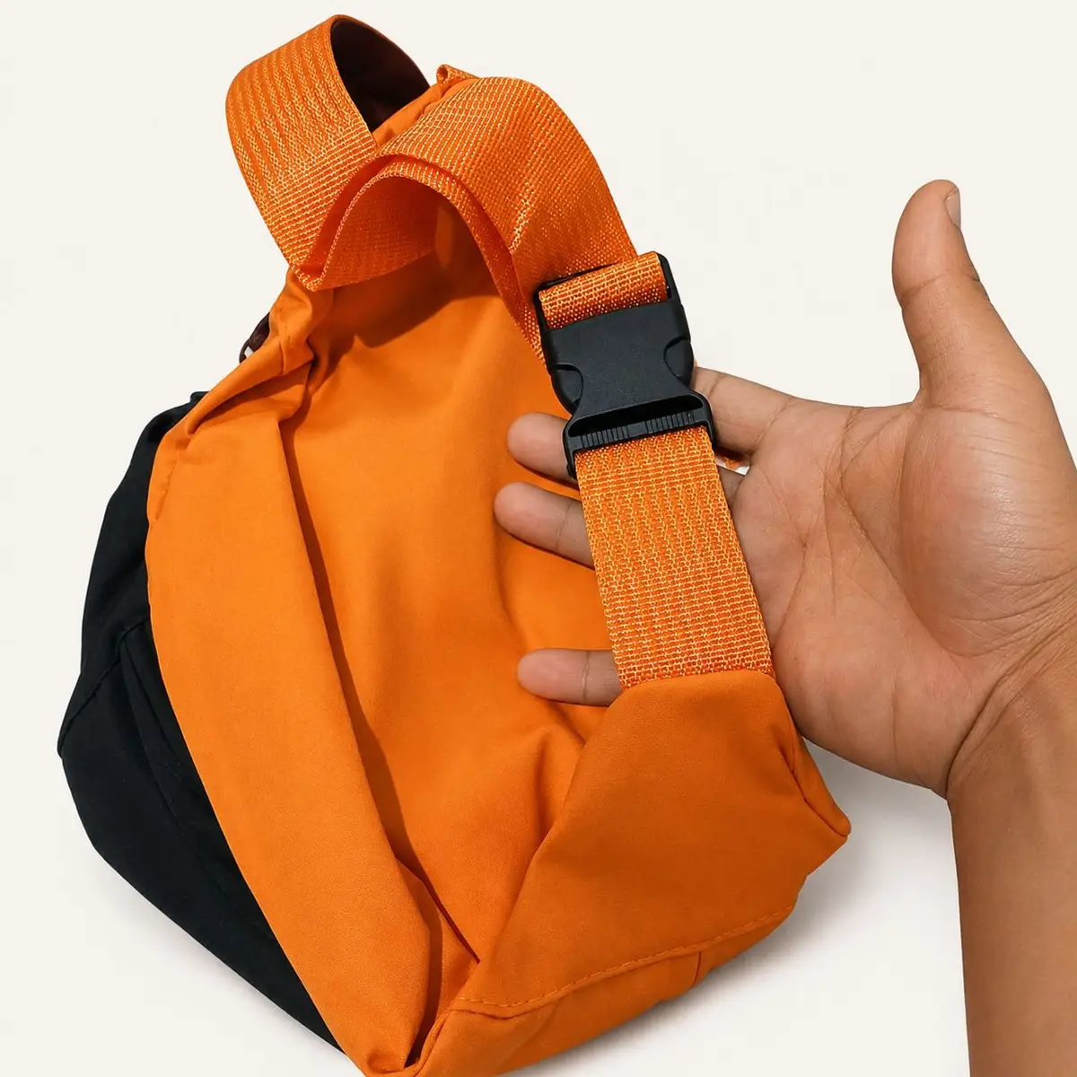 Orange and Black Crossbody Bag