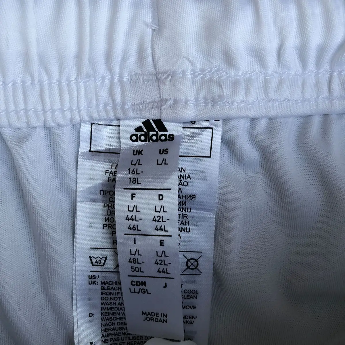 Adidas White Sports Shorts