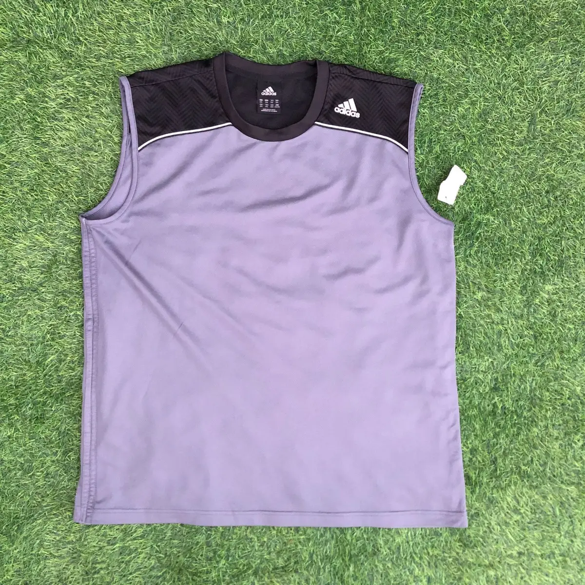 Adidas Athletic Sleeveless Top Grey Black