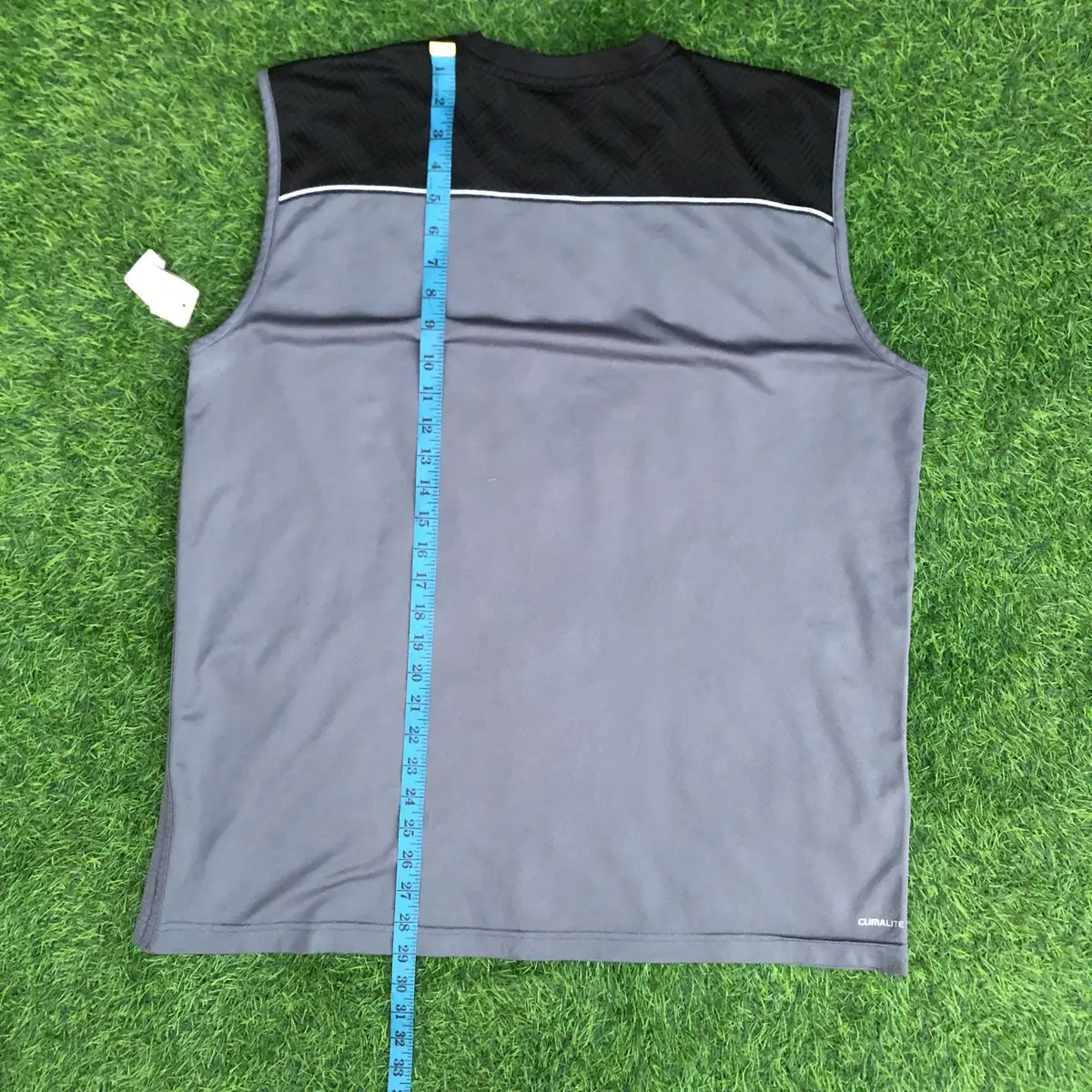 Adidas Athletic Sleeveless Top Grey Black