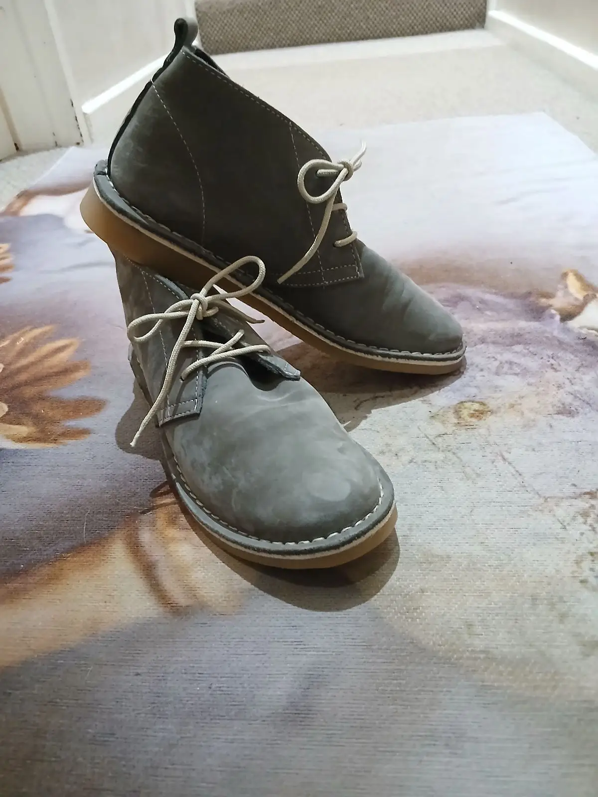 Grey Suede Desert Boots