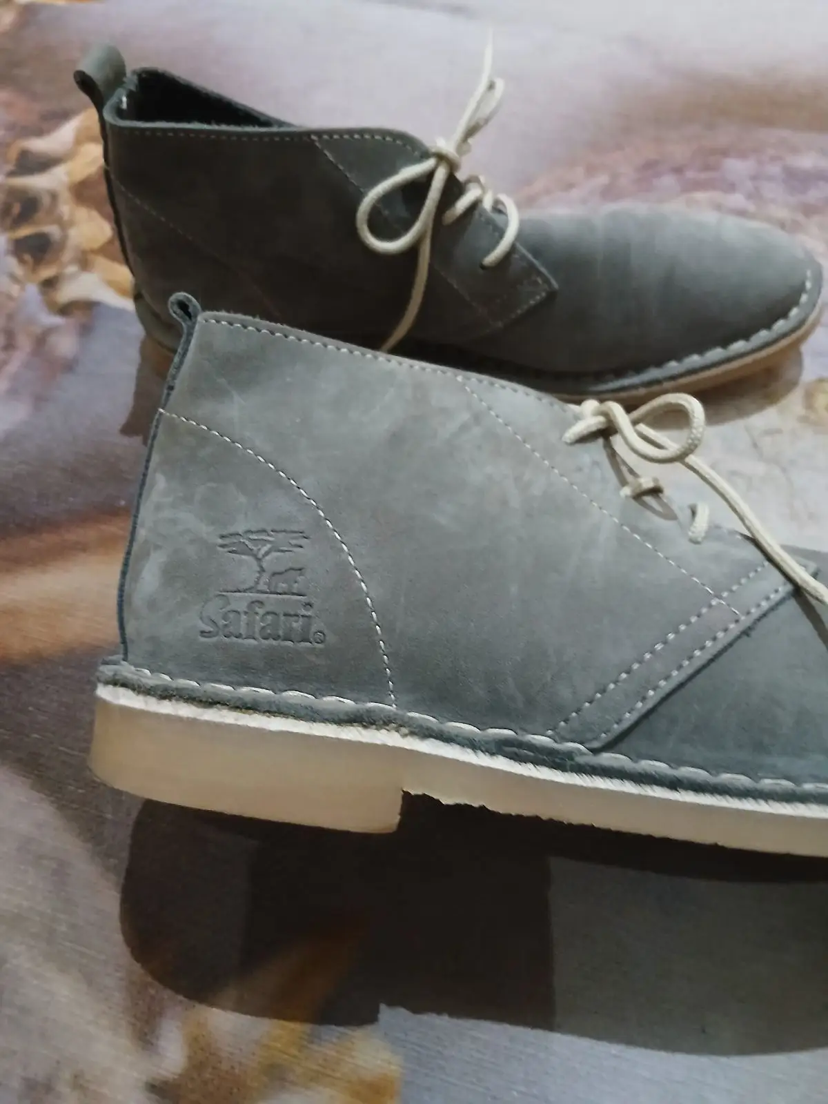 Grey Suede Desert Boots